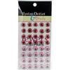 Eyelet Outlet Occhiello Outlet Bling Gioielli Autoadesivo Rotondo 12 mm Blu/Viola, Acrilico, Multicolore, Pezzi