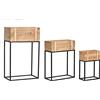 DKD Home Decor Estándar - Set di vasi per piante