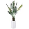 GarveeLife Palma artificiale 147 cm / 152 cm, grande pianta tropicale artificiale Areca in vaso bianco alto, albero palma artificiale per soggiorno balcone camera da letto ufficio