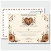 GHIBLI Biglietto Auguri 5 Anni Matrimonio, Regalo Personalizzato Nozze di Legno | Certificato 5° anniversario di matrimonio da compilare, grande e originale attestato A4 stile pergamena con busta abbinata