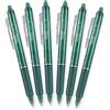 Pilot FriXion Clicker - Penne gel cancellabili retrattili, punta fine, confezione da 6 (verde)