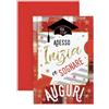 ARKRAFT biglietto auguri laurea portasoldi uomo donna (17 x 12 cm, L02)