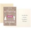 ARKRAFT Biglietti auguri matrimonio 17 x 12 cm effetto vintage (M06)