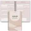 Templatables Agenda giornaliera ADHD per adulti neurodivergenti - Agenda giornaliera di produttività e gestione delle attività per rimanere organizzati e concentrati - A5 Lux