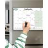 Qupuce Calendario Magnetico Frigo Inglese 2025 2026 (18 Mesi) 32 X 22 cm, Calendario Planner Mensile Gen.2025 - Giu.2026, Calendario Organizza Famiglia, Calendario Dell'Avvento Planning