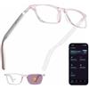 GenXenon Occhiali Intelligenti Con IA Per Donna, Aste Medie, Audio Open-Ear, Chiamate E Musica In Vivavoce, Traduzione Tramite App, Occhiali Bluetooth Indoor & Outdoor (Rosa)