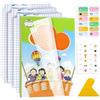 Shyllin 10 Pezzi Coprilibri Trasparenti A4, Shyllin Pellicola Adesiva [er Libri con 24 Adesivi, Foderina per Libri Scuola Trasparente, Materiale Scolastico, Copertine Quaderni A4 Trasparenti, per Studenti