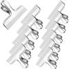 Gentpovth 12 pezzi Clip Multiuso in Metallo, 76mm grande Silver Metal File Money Binder Morsetti Clip, Acciaio inossidabile Clip per Rilegatura, per sacchetti di cibo,immagini foto,Home Office Supply