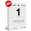 Q&BGRAFICHE Q&B Grafiche Ricambio Calendario 2027 da Tavolo a Strappo con Aforismi - 1 Pezzo