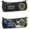 Seven Aka 7Even -astuccio Tombolotto portapenne nero blu
