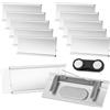 AOOTE Targhette con Nome per Vestiti,10 Pcs Portanomi in Alluminio con Spillo e Potente Doppio Magnete,Personalizzata Targhette Magnetiche,Badge Nome Magnetici per Lavoro,Mostre,Ristorante,Scuola