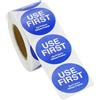 Generic Use First Stickers 3,8 cm, 500 etichette per il controllo dell'inventario per ristoranti, cucine, magazzini, blu