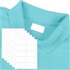 Generic 60 etichette autoadesive bianche in tessuto per abbigliamento, 1,27 x 3,5 cm, etichette autoadesive per nome, scrivibili in lavatrice e asciugatrice, impermeabili, per scuola, casa, asilo nido, case