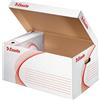 Esselte 128900, Scatola portadocumenti standard in cartone, Bianco, 365 x 550 x 255 mm