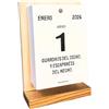 diapordia Calendario de Refranes en Español 2027 da Tavolo, 365 Proverbi Spagnoli, Supporto in Legno Riutilizzabile, Idea Culturale