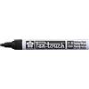 SAKURA Marcatore Pen-Touch - Nero medio - Funziona su più superfici - Versatile per uso industriale - Fusto in alluminio - Larghezza linea 2 mm - Inchiostro a pigmenti permanente