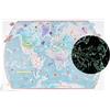 Maps International Poster per bambini, planisfero, fluorescente - 84,1 x 59,4 cm | Maps International -