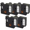 PRESTIGE CARTRIDGE 5x Nastro per Etichette compatibile per Dymo D1 40913 S0720680 Nero su Bianco 9mm x 7m per DYMO LabelManager 160 210D 220P 260P 280 360D 420P 500TS PnP MobileLabeler LabelPoint LabelWriter 450 Duo
