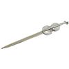 Cavagnini, Apribuste tagliacarte elegante, in acciaio inox e peltro. Confezione regalo inclusa. (Violino)