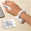 Generic Poggiapolso per mouse portatile ergonomico in cuscino per tastiera e supporto per il polso del computer (Bianco Sorriso debole)