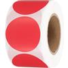 Generic Etichette adesive termiche rotonde da 3,8 cm, 500 pezzi, per stampante termica diretta, per ufficio, ufficio, rosso