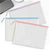 Generic 3 confezioni di buste portadocumenti in rete con cerniera A4, buste portadocumenti in plastica con cerniera per ufficio, viaggio, forniture scolastiche, organizzazione domestica e archiviazione