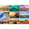 Fotografie Torsten Ackermann Set di cartoline Italia: 9 carte singole (cartoline) - Motivi fotografici tra cui Cinque Terre, Roma, Firenze, Venezia, Toscana, Costiera Amalfitana - Foto/Immagini