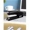 Generic Cucitrice per scrivania, portatile, resistente, per ufficio, casa, capacità 20 fogli, antiscivolo (nero)