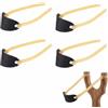 GEHBMI Elastici per Fionda 4 Pezzi in Gomma Robusti e di Alta Precisione - Ricambio Durevole per Caccia, Tiro Sportivo & Outdoor Adulti.