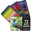 Zenacolor - 72 Matite Colorate - Per Bambini e Professionnali | Con Scatola Metallica · Colori a Matita Numerati · Ideale per disegnare e colorare · Colori Vivaci Assortiti · Mina 3,3 mm