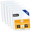 perfect line 100 Buste trasparenti anelli perforate DIN-A4, Bustine trasparenti cristalline, lisce, extra resistenti, robuste, prive di acidi, valide per documenti ufficiali