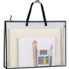 Generisch Cartella da disegno A2, raccoglitore A2 con pratico sistema di archiviazione, cartellina per disegni e documenti, soluzione organizzativa professionale con design trasparente, 61,5 x 47 cm