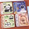 Generic 2pcs/set Random Astronaut Spiral A7 Notebook Portable Diary Plan Mini Notebook Student Stationery Gift (8.2 * 10cm)