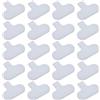 Generic Etichette per cavi, 1,6 x 3,8 cm, confezione da 30 etichette autoadesive per cavi elettronici, computer, gestione e identificazione, colore bianco