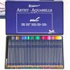 rokrist Set di 36 matite ad acquerello con pennello in scatola di metallo portatile, set di matite colorate acquerello per miscelazione, pannolini e acquerelli, set di disegno professionale per