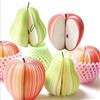 Generic 100 foglietti adesivi a forma di frutta, 3D carini, blocco note novità per promemoria, messaggi, forniture per casa e ufficio, 9,1 x 4 cm