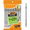 BIC - Round Stic Ballpoint Pen,Med. Point,10/PK,Black Ink, Sold as 1 Package, BICGSMP101BK