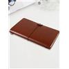 Generic Agenda di viaggio ricaricabile con organizer per carte e inserti bianchi, 180 pagine, formato A6 (10,9 x 17,3 cm), quaderno a righe per scrittura, viaggio, lavoro, studio e scuola, colore marrone