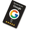 GloWonder Google Review Card, NFC Smart Card per aumentare la presenza e le valutazioni online, nero