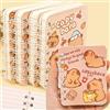 Generic 2pcs Random Capybara Spiral A7 Notebook Portable Diary Plan Mini Notebook Student Writing Pads Stationery Gift,8.5 * 10cm