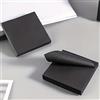 Generic 5pcs Pure Black Tearable Convenience Sticker Creative Memo Paper Notebook Solid Color Memo Label Stickable