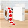 Generic Adesivo rotondo da 1/2 pollice con codice colore, 1000 adesivi, etichette adesive a cerchio rosso per ufficio e casa