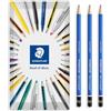 STAEDTLER Lumograph - 100 matite in grafite, 2H, confezione da 3 | Matita professionale per artisti di grado 2H, per schizzi e disegni