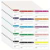 Generic Etichette da cucina per congelatore, etichette rimovibili per alimenti (100 pezzi, 3,2 x 6,1 cm, senza residui, facili da staccare) (colorate)
