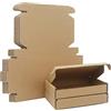 STRBOXONG Scatole di spedizione in cartone ondulato, 125 x 80 x 20 mm grandi scatole postali per la spedizione, scatole di imballaggio marrone per affari, stoccaggio o regalo (10 pezzi)