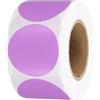 Generic Etichette adesive termiche rotonde da 3,8 cm, 500 pezzi, per stampante termica diretta, per ufficio, ufficio, viola