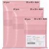 NARYVORA Buste per Spedizioni Vinted 90 Pezzi (S/M/L), Sacchetti Spedizione, Buste Plastica, Impermeabili, Molto Resistenti, Autoadesive, Rosa/Bianco, Opache