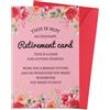 Penitue Biglietto di Auguri per la Pensione Donna, Buono Regalo Pensione Divertente Regalo di Addio Retirement Card con Busta per Amici Pensionato Capi Colleghi Insegnanti Infermieri Padri Famiglia
