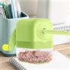 Generic Temperamatite manuale con manico, articoli di cancelleria, portatile, adatto per ufficio e casa, verde