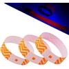 Generic 100pcs Neon Stripe Braccialetti di Carta Impermeabile Fluorescente Monouso Braccialetti di Sicurezza per Concerti, Feste, Eventi